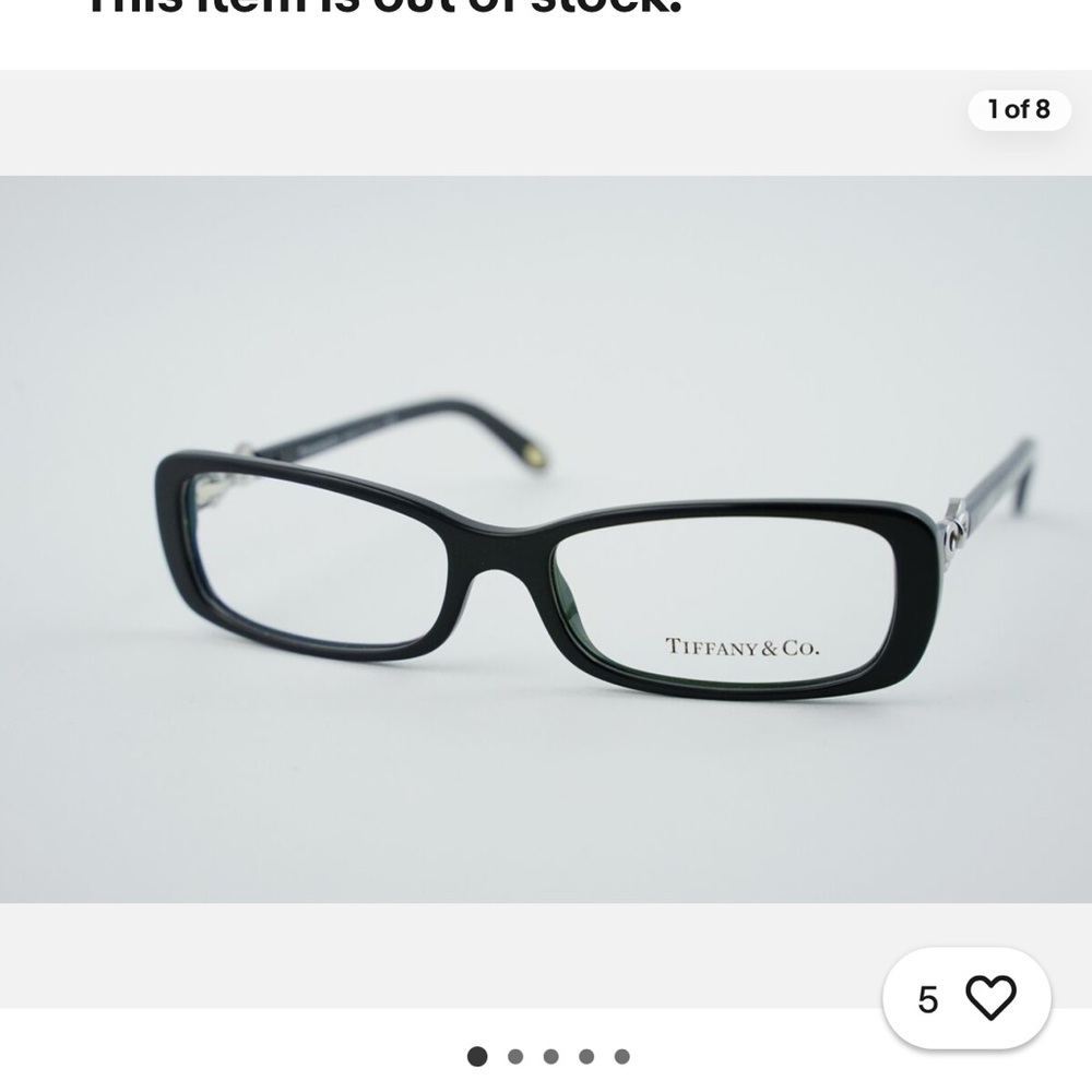 Tiffany & Co. Black Glasses with case